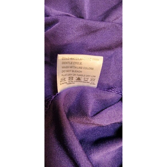 Lily by Firmiana Womens Purple Tunic Top Long Sleeve Size 4X Plus Pretty Vintage - Picture 9 of 9
